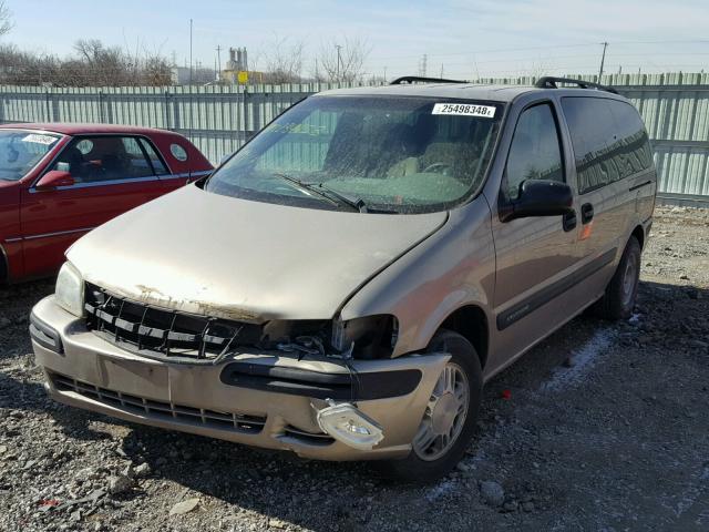 1GNDX03E74D234453 - 2004 CHEVROLET VENTURE BEIGE photo 2