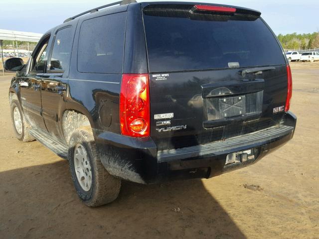 1GKFC13087R223321 - 2007 GMC YUKON BLACK photo 3