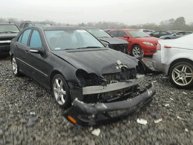 WDBRF52H27F933961 - 2007 MERCEDES-BENZ C 230 BLACK photo 1