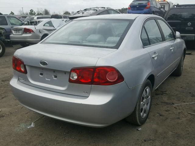 KNAGE123065031772 - 2006 KIA OPTIMA LX SILVER photo 4