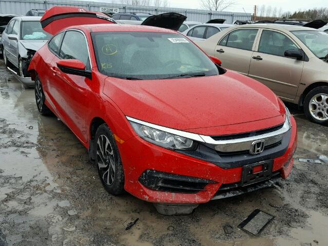 2HGFC4B53GH400143 - 2016 HONDA CIVIC LX RED photo 1