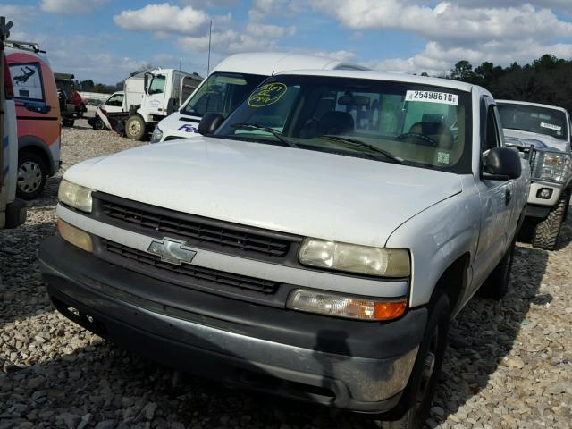 1GCEK14W6XZ200021 - 1999 CHEVROLET SILVERADO WHITE photo 2