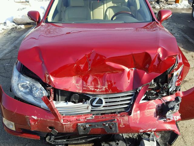 JTHBK1EG6B2472661 - 2011 LEXUS ES 350 RED photo 7