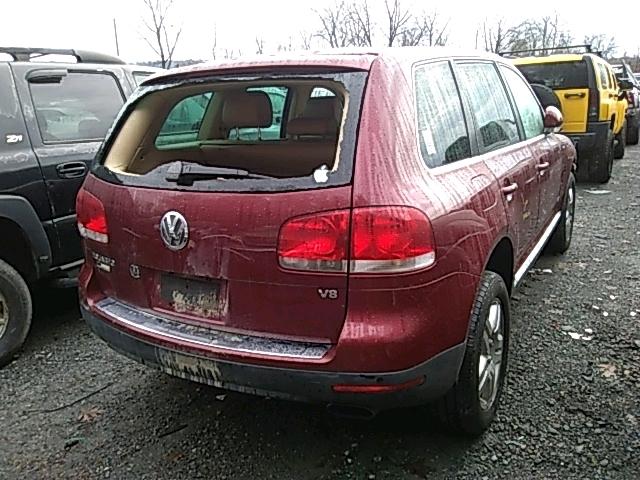 WVGMM77L35D021709 - 2005 VOLKSWAGEN TOUAREG 4. RED photo 4