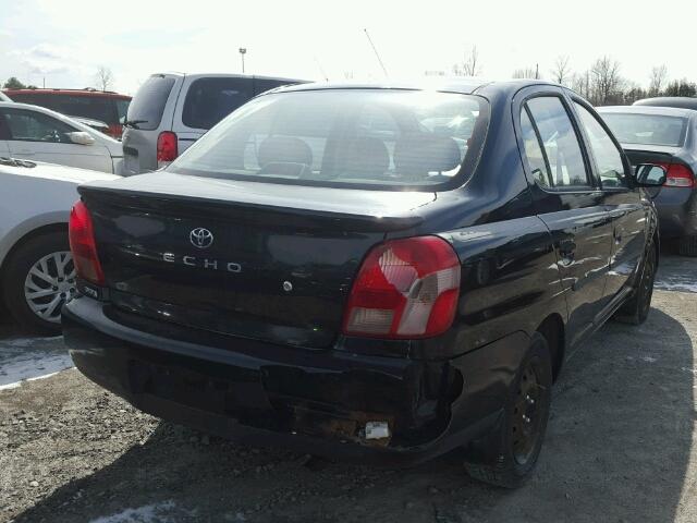 JTDBT123810155474 - 2001 TOYOTA ECHO BLACK photo 4