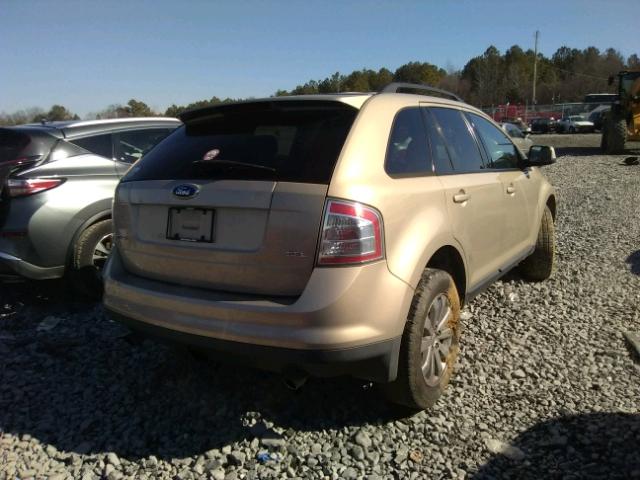 2FMDK38C67BA55097 - 2007 FORD EDGE SEL BEIGE photo 4