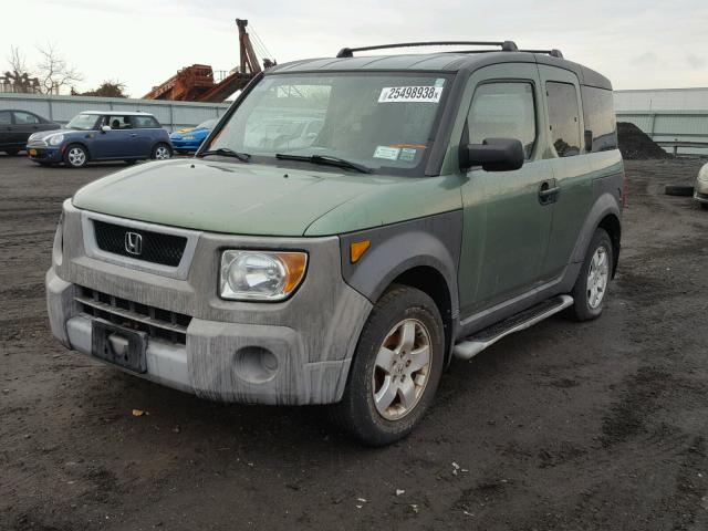 5J6YH28553L010690 - 2003 HONDA ELEMENT EX GREEN photo 2