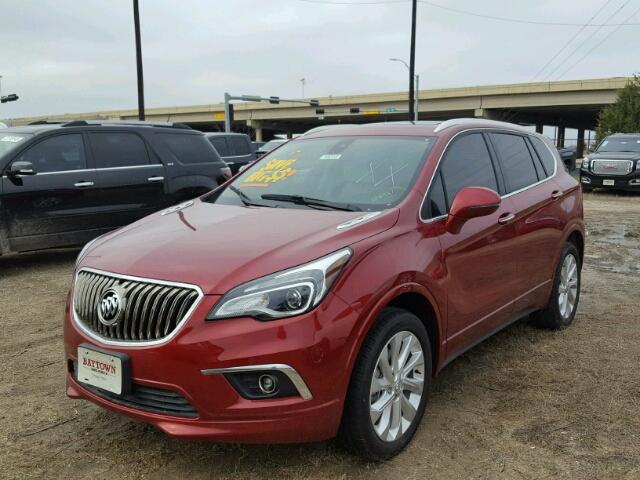 LRBFXESX2HD026437 - 2017 BUICK ENVISION P BURGUNDY photo 2