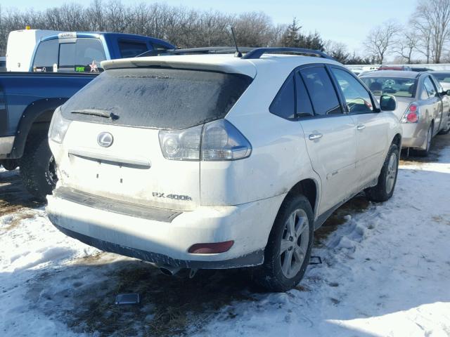 JTJHW31U082859770 - 2008 LEXUS RX 400H WHITE photo 4