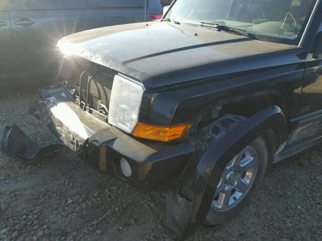 1J8HG48K67C695873 - 2007 JEEP COMMANDER BLACK photo 10