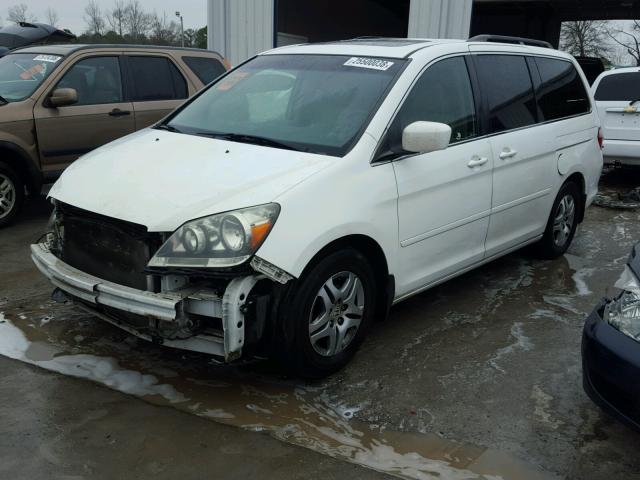 5FNRL38637B048452 - 2007 HONDA ODYSSEY EX WHITE photo 2