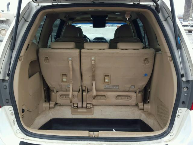 5FNRL38637B048452 - 2007 HONDA ODYSSEY EX WHITE photo 9