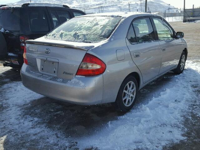 JT2BK18U730084878 - 2003 TOYOTA PRIUS SILVER photo 4