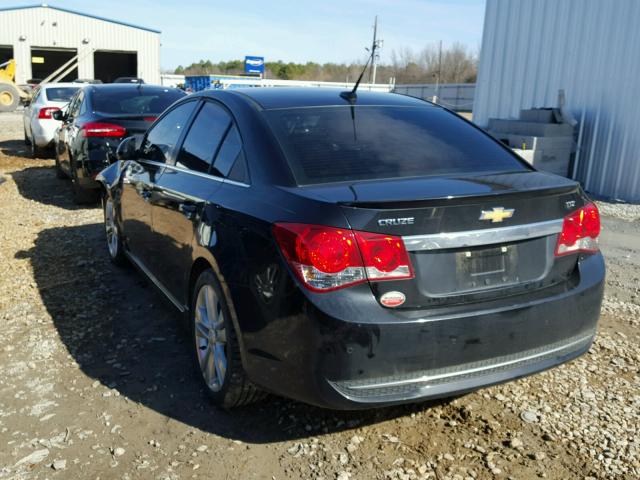 1G1PH5SC9C7182121 - 2012 CHEVROLET CRUZE LTZ BLACK photo 3