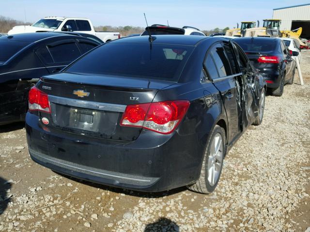 1G1PH5SC9C7182121 - 2012 CHEVROLET CRUZE LTZ BLACK photo 4