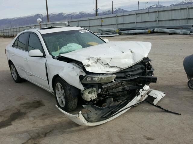 5NPET46C48H313962 - 2008 HYUNDAI SONATA GLS WHITE photo 1