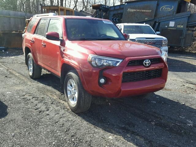 JTEBU5JR4G5355401 - 2016 TOYOTA 4RUNNER SR RED photo 1