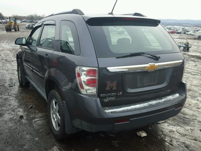 2CNDL23F776014365 - 2007 CHEVROLET EQUINOX LS CHARCOAL photo 3