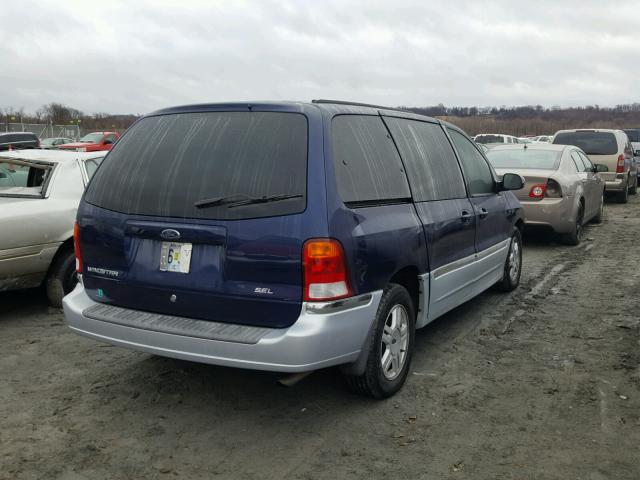 2FMZA53491BA41609 - 2001 FORD WINDSTAR S BLUE photo 4