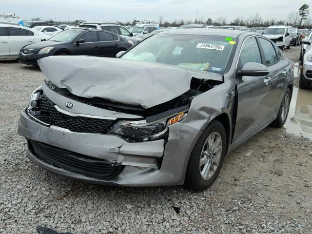 5XXGT4L30JG198419 - 2018 KIA OPTIMA LX GRAY photo 2