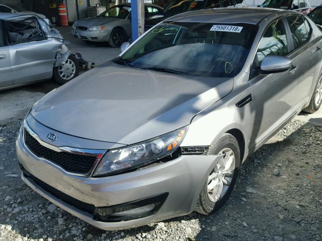 5XXGM4A77CG058311 - 2012 KIA OPTIMA LX SILVER photo 2