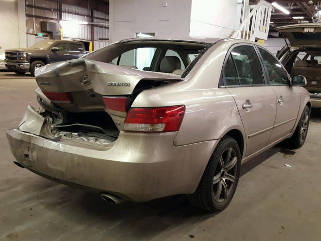 5NPEU46F36H076434 - 2006 HYUNDAI SONATA GLS GRAY photo 4