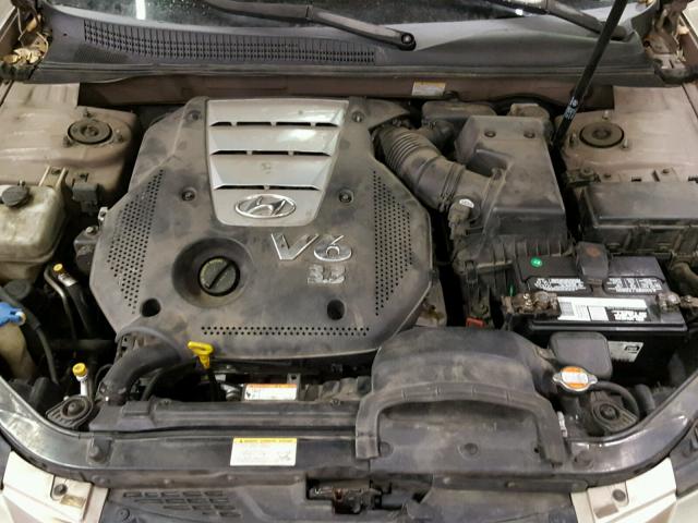 5NPEU46F36H076434 - 2006 HYUNDAI SONATA GLS GRAY photo 7