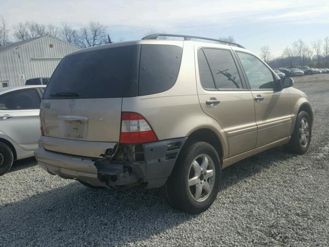 4JGAB75E55A533440 - 2005 MERCEDES-BENZ ML 500 TAN photo 4