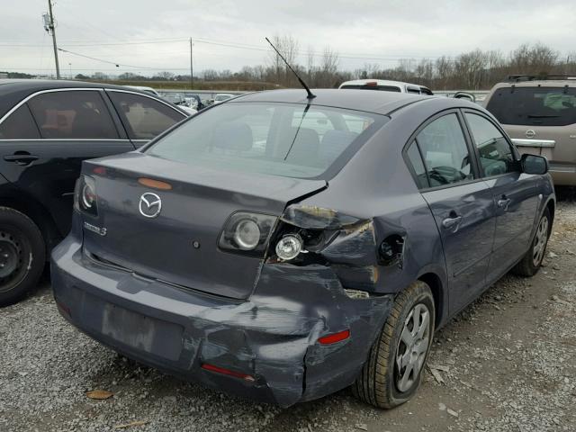 JM1BK12F581102636 - 2008 MAZDA 3 I GRAY photo 4