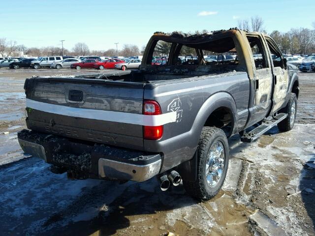 1FT8W3BT7EEB18437 - 2014 FORD F350 SUPER BLACK photo 4