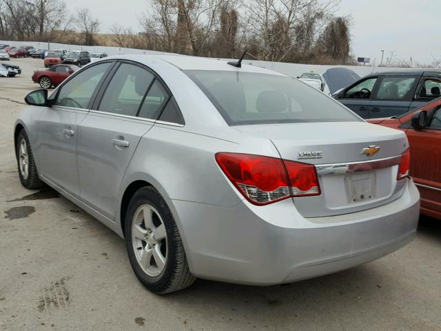 1G1PC5SB9D7143519 - 2013 CHEVROLET CRUZE LT SILVER photo 3