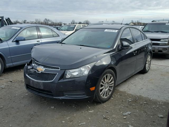 1G1PJ5SC1C7227234 - 2012 CHEVROLET CRUZE ECO BLACK photo 2