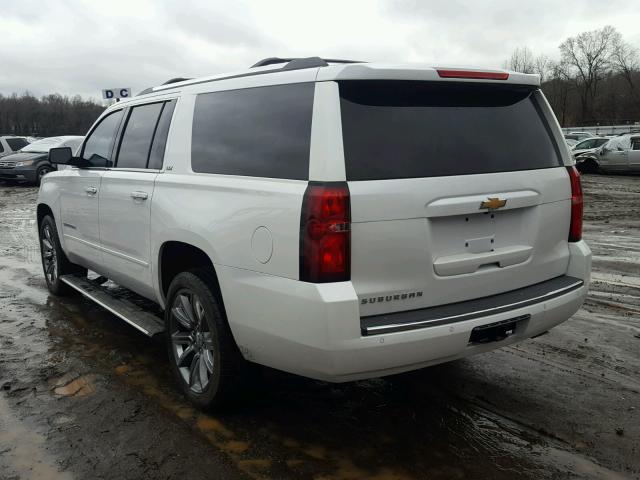 1GNSCJKC9GR212535 - 2016 CHEVROLET SUBURBAN C WHITE photo 3