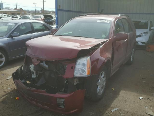 1GYEE637940175866 - 2004 CADILLAC  SRX MAROON photo 2