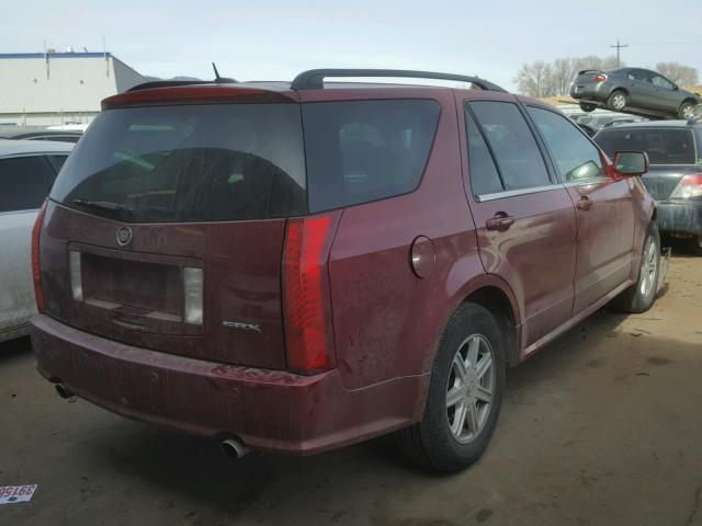 1GYEE637940175866 - 2004 CADILLAC  SRX MAROON photo 4