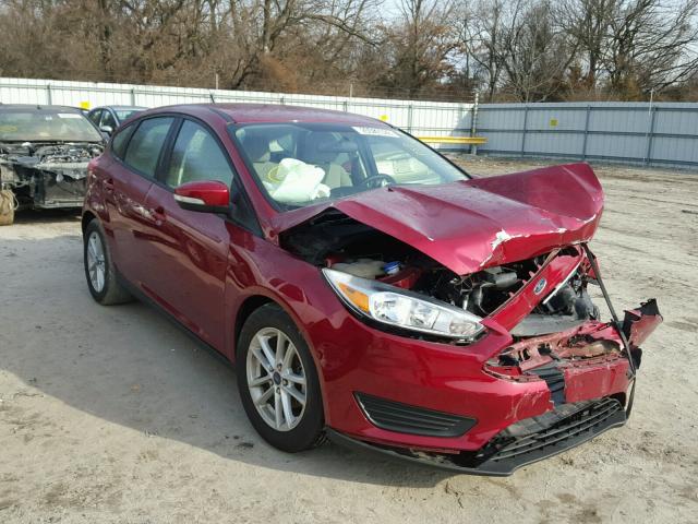 1FADP3K25FL226917 - 2015 FORD FOCUS SE BURGUNDY photo 1