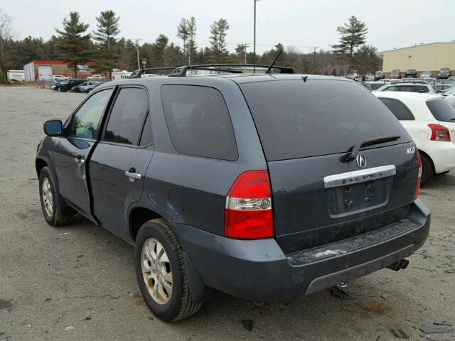 2HNYD187X3H531893 - 2003 ACURA MDX TOURIN GRAY photo 3