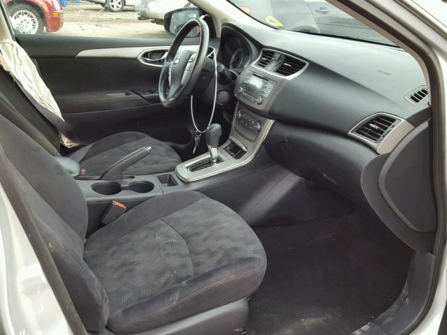 3N1AB7AP2DL700584 - 2013 NISSAN SENTRA S SILVER photo 5