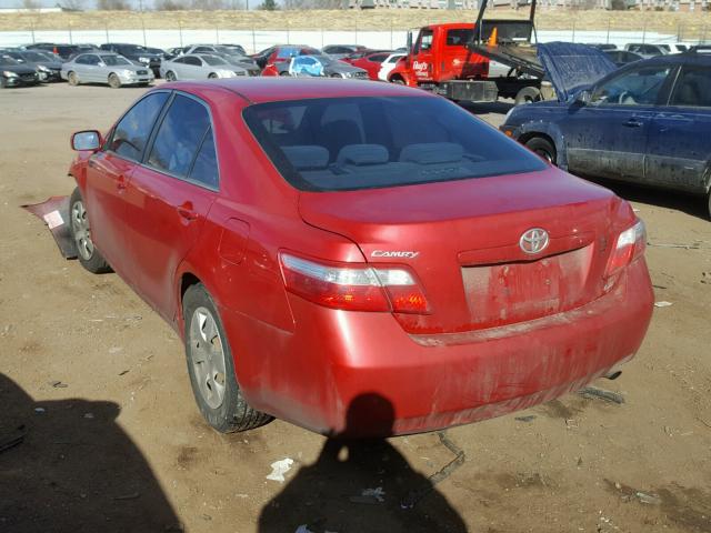 4T1BE46K77U114859 - 2007 TOYOTA CAMRY NEW RED photo 3