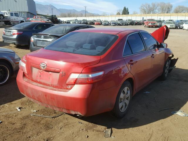 4T1BE46K77U114859 - 2007 TOYOTA CAMRY NEW RED photo 4