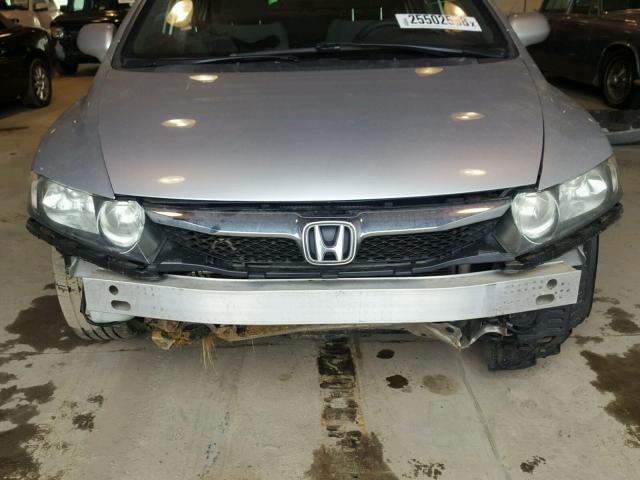 2HGFA1F53BH510794 - 2011 HONDA CIVIC LX SILVER photo 9