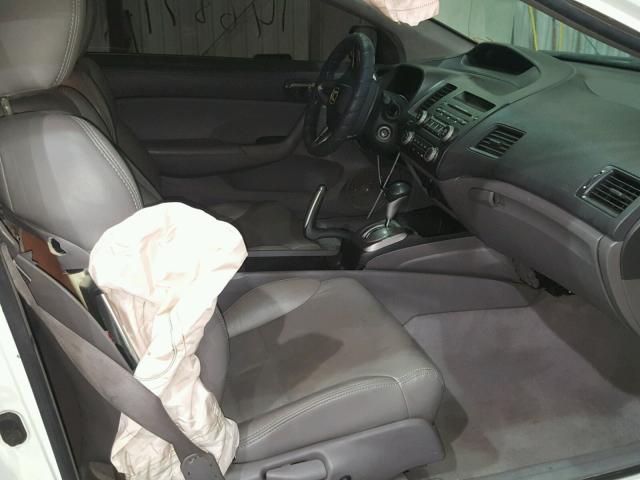 2HGFG12849H513163 - 2009 HONDA CIVIC EX თეთრი ფოტო 5