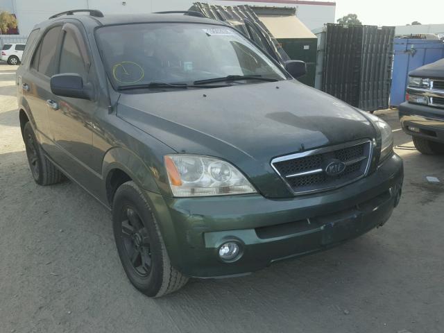 KNDJD733135054857 - 2003 KIA SORENTO EX GREEN photo 1