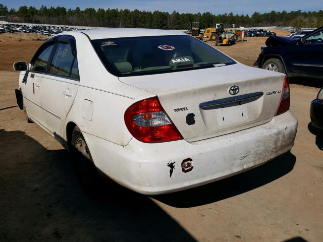 4T1BE32K44U299190 - 2004 TOYOTA CAMRY LE WHITE photo 3