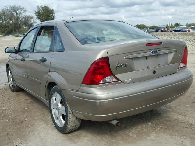 1FAFP383X3W151263 - 2003 FORD FOCUS ZTS BEIGE photo 3