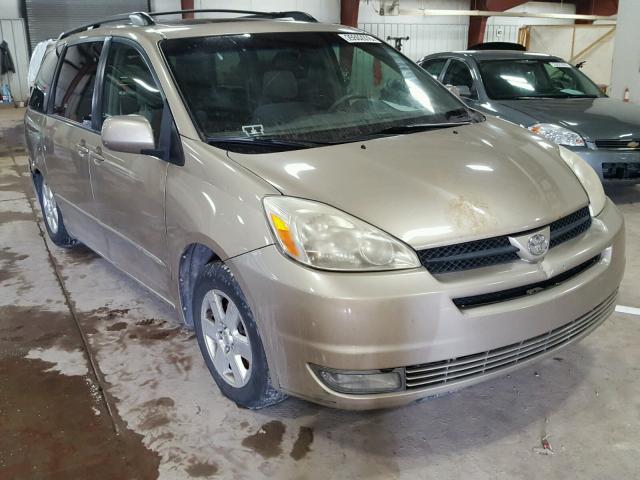 5TDZA22C25S242087 - 2005 TOYOTA SIENNA XLE TAN photo 1