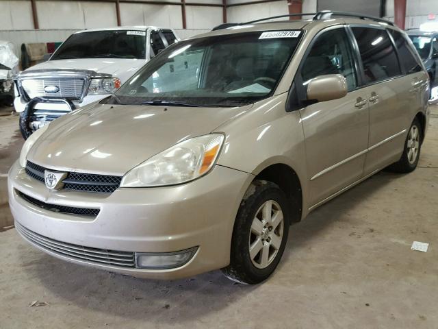 5TDZA22C25S242087 - 2005 TOYOTA SIENNA XLE TAN photo 2