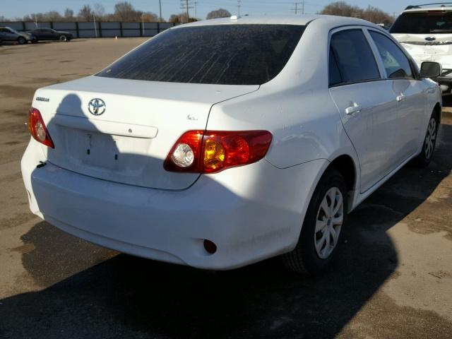 1NXBU40E29Z127673 - 2009 TOYOTA COROLLA BA WHITE photo 4