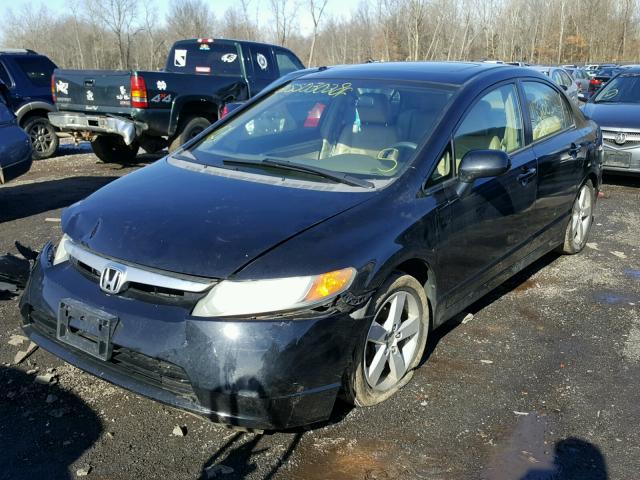 2HGFA168X6H525860 - 2006 HONDA CIVIC EX BLACK photo 2