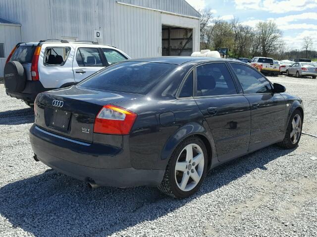 WAULC68E02A313101 - 2002 AUDI A4 1.8T QU BLACK photo 4